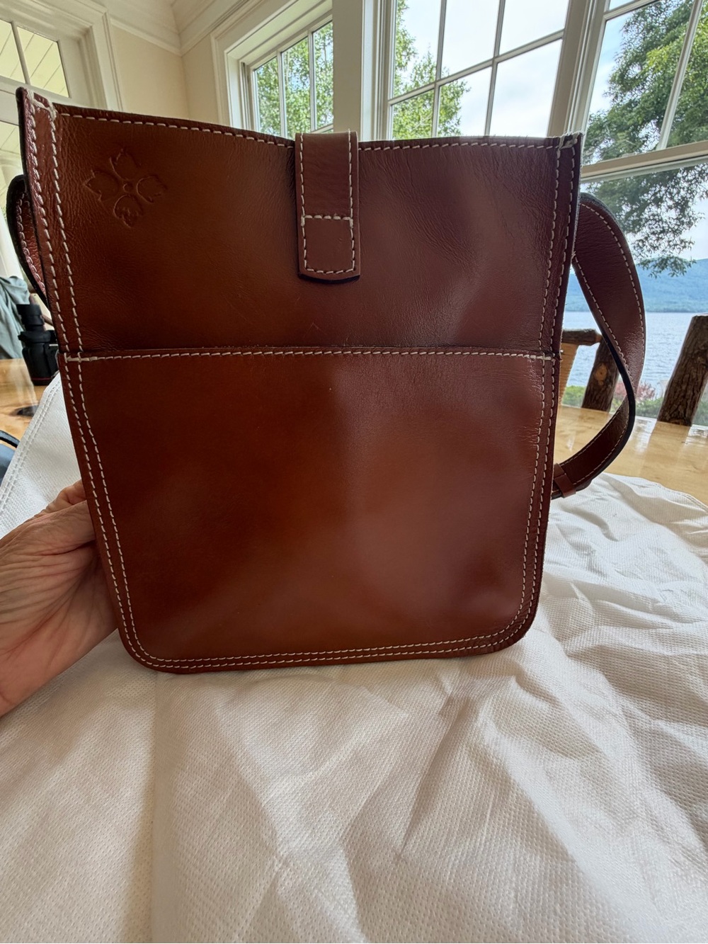 Patricia Nash beautiful brown leather shoulder bag. - Picture 2 of 8
